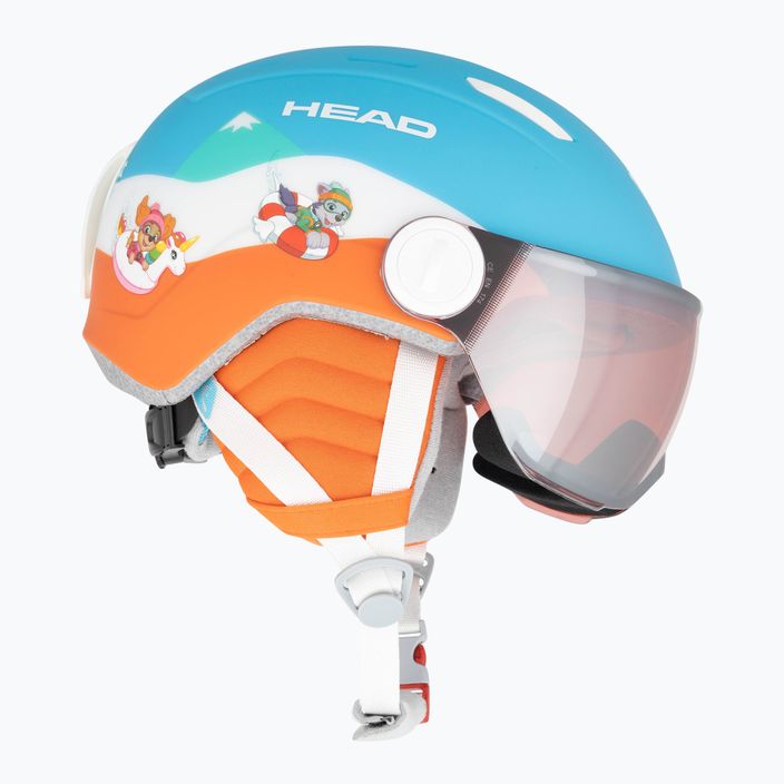 Vaikiškas slidinėjimo šalmas HEAD Mojo Visor Paw blue 5