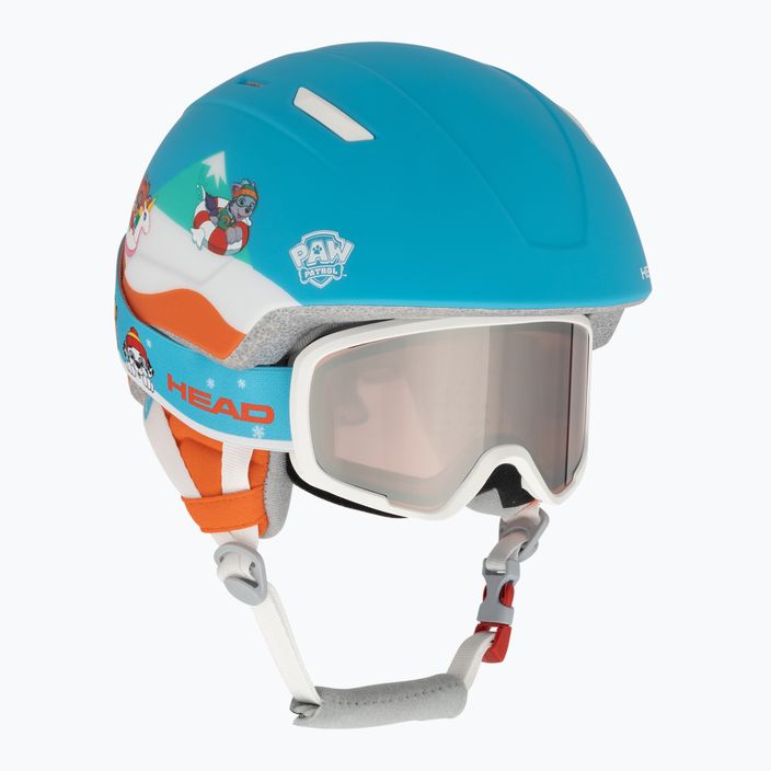 Vaikiškas slidinėjimo šalmas HEAD Mojo Set Paw + Goggles blue