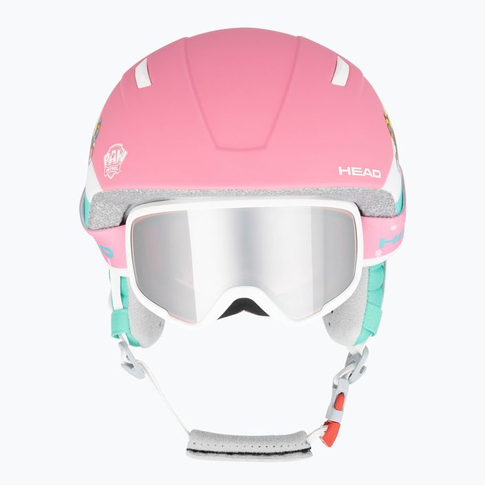 Vaikiškas slidinėjimo šalmas HEAD Maja Set Paw + Goggles pink 3