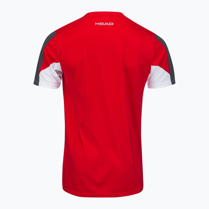 HEAD Club 22 Tech vyriški teniso marškinėliai raudoni 811431 2