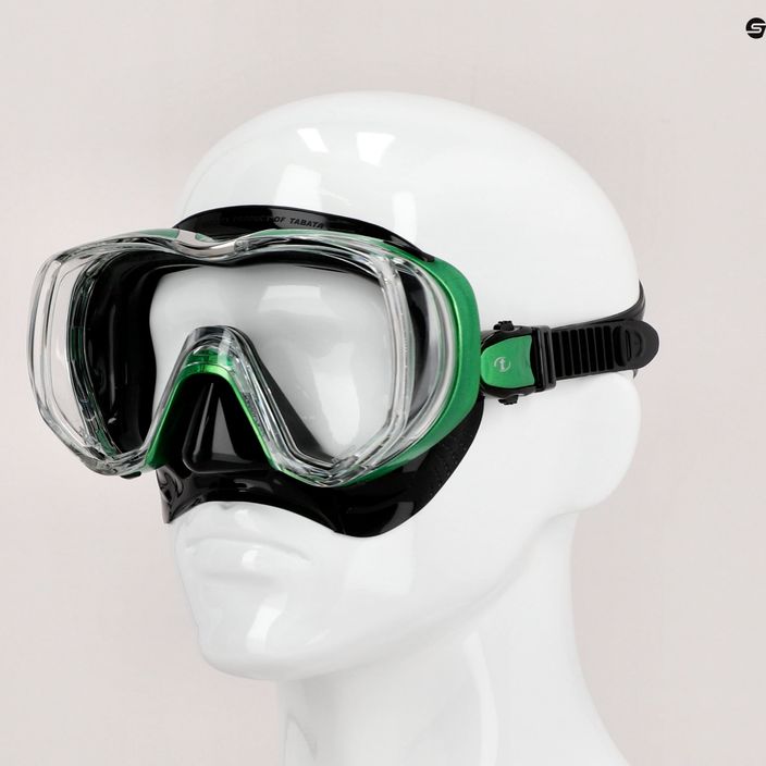 TUSA Tri-Quest Fd nardymo kaukė juoda-žalia M-3001 7