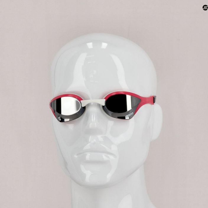 Arena plaukimo akiniai Cobra Ultra Swipe Mrirror silver/pink 3