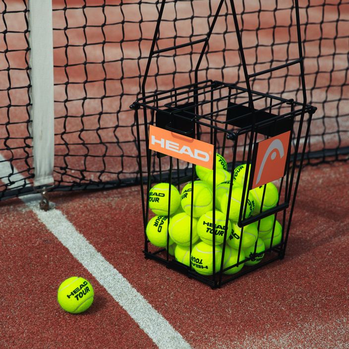 HEAD teniso kamuoliukų krepšys su skirtuku juodas 287251 8