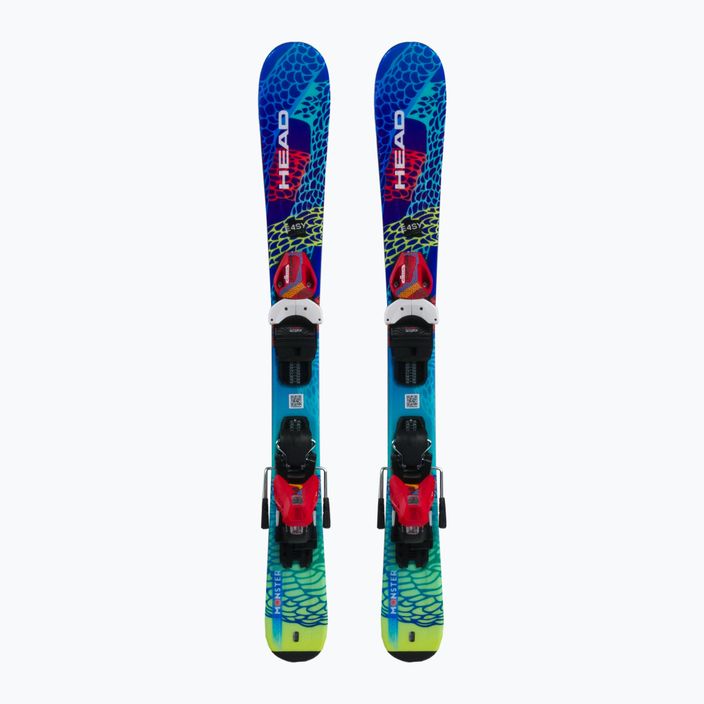 HEAD vaikiškos kalnų slidinėjimo slidės Monster Easy Jrs + Jrs 4.5 spalvos 314382/100887