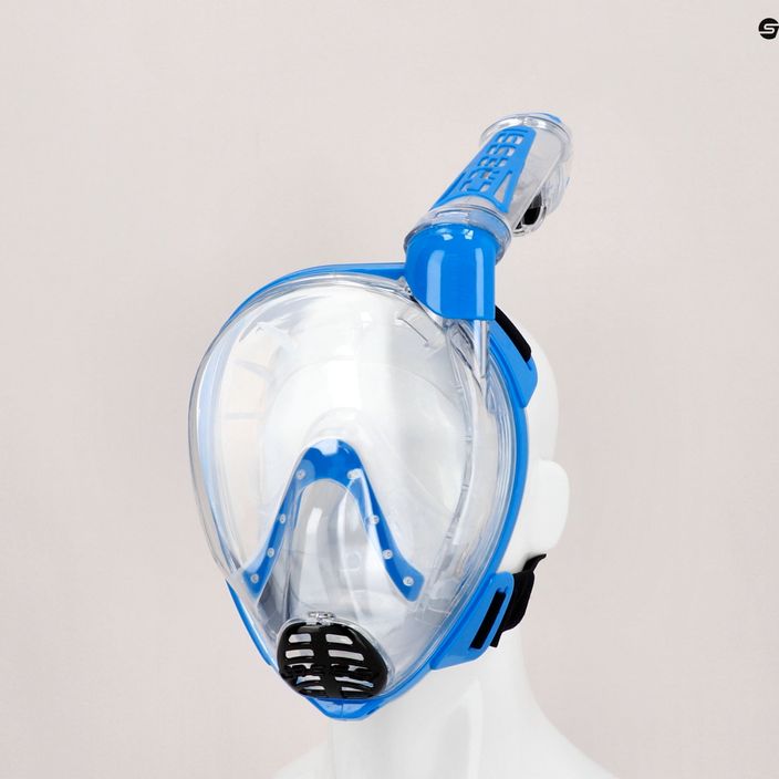 Cressi Duke Dry viso veido kaukė nardymui su vamzdeliu, mėlyna XDT000020 6