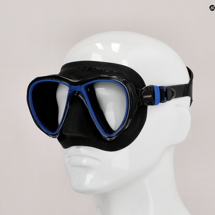 Cressi Quantum nardymo kaukė juodai mėlyna DS515020 7