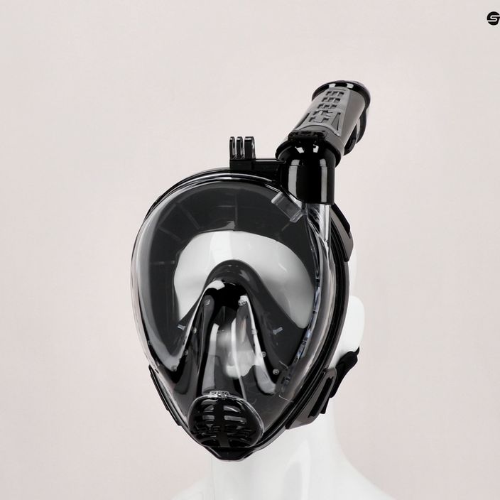 Cressi Duke Action viso veido kaukė nardymui su vamzdeliu, juoda XDT005250 6