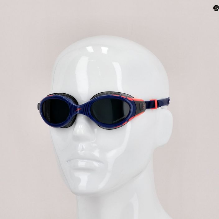 Speedo Futura Biofuse Flexiseal Tri plaukimo akiniai tamsiai raudoni/ferenikso raudoni/angliniai 8-11256F270 7