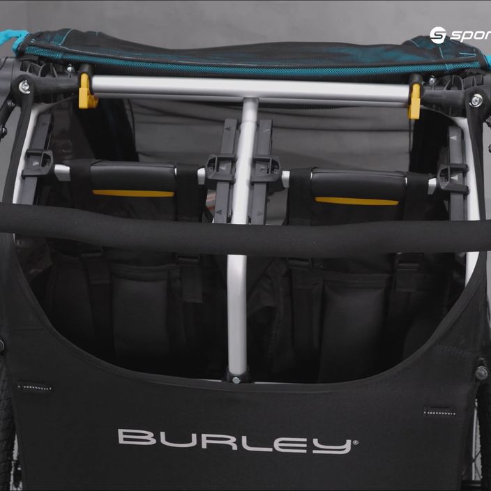 Burley D'Lite X dviguba dviračių priekaba juoda BU-938101 19