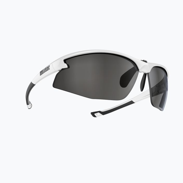 Bliz Motion + S3 blizgantys balti/dūminiai sidabriniai veidrodiniai dviračių akiniai 2