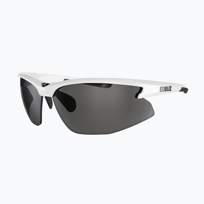 Bliz Motion + S3 blizgantys balti/dūminiai sidabriniai veidrodiniai dviračių akiniai 3