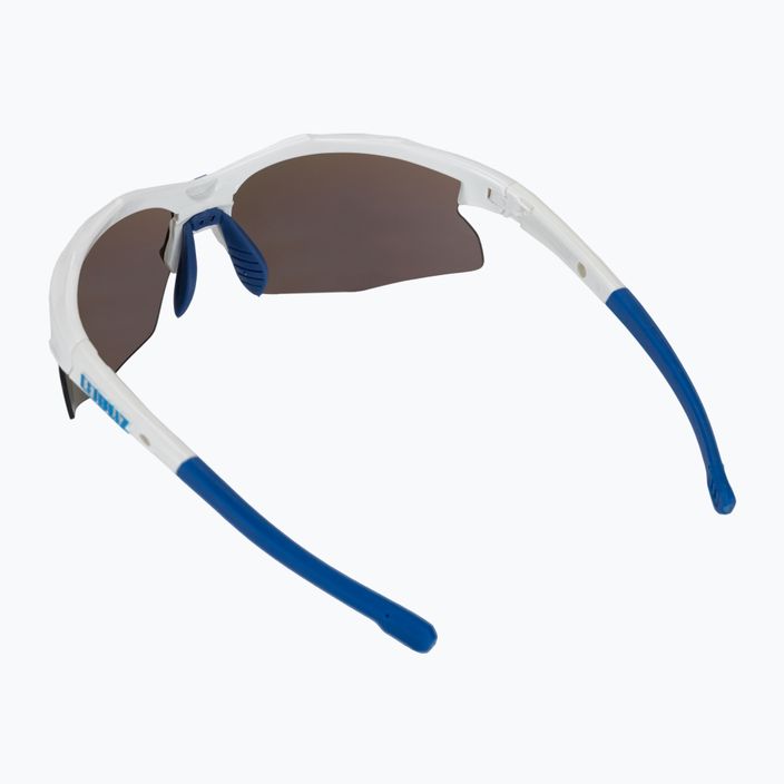 Bliz Hybrid balti/dūminiai mėlyni kelių dviračių akiniai 2