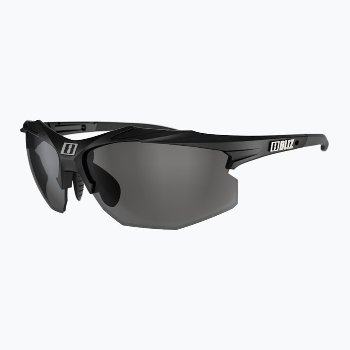 Bliz Hybrid S3 blizgantys juodi/dūminiai dviračių akiniai 4