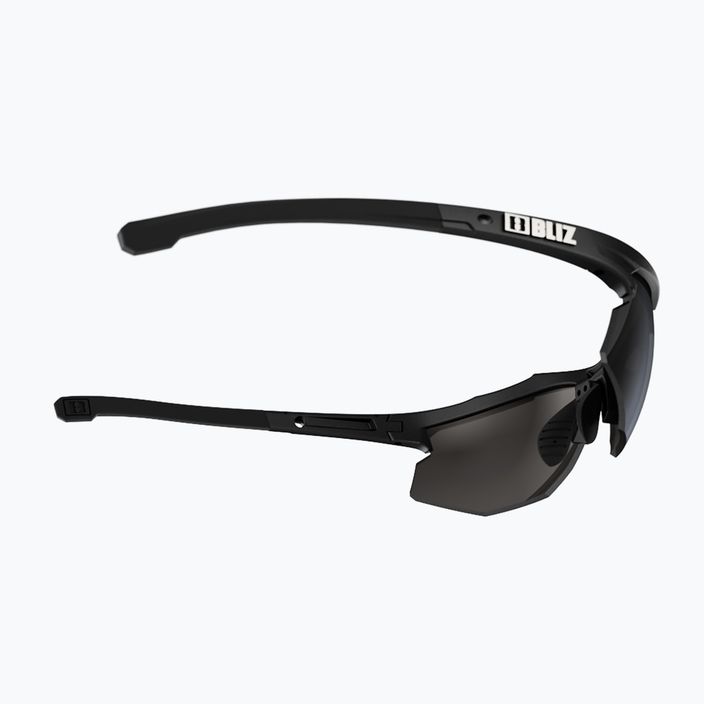 Bliz Hybrid S3 blizgantys juodi/dūminiai dviračių akiniai 7