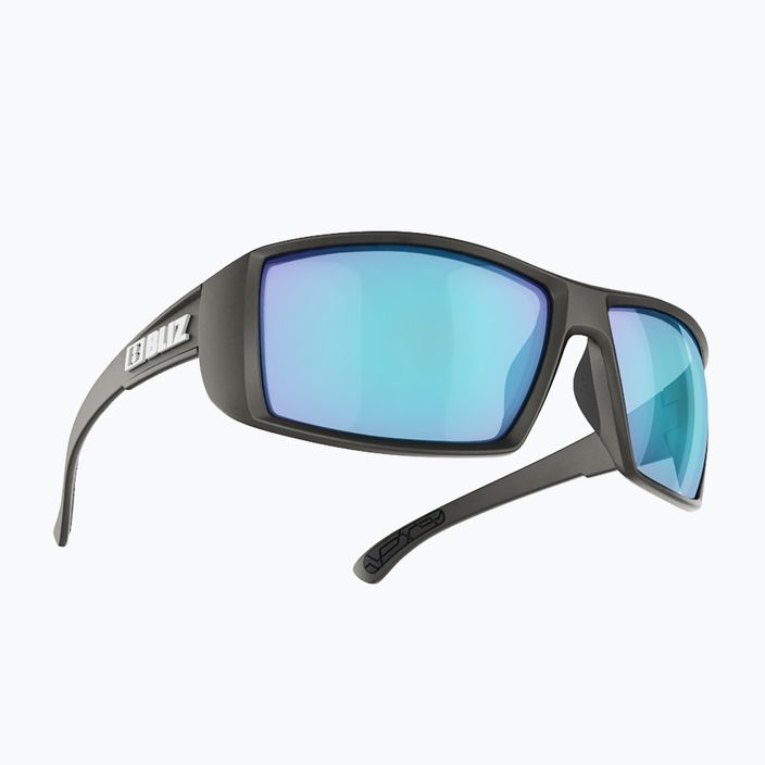 Bliz Drift matiniai juodi/dūminiai mėlyni kelių dviračių akiniai 5