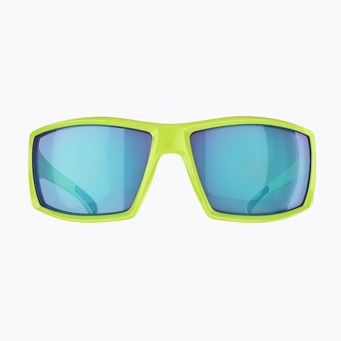 Bliz Drift matiniai limegreen/dūmų mėlynos spalvos akiniai keliems dviračiams 6