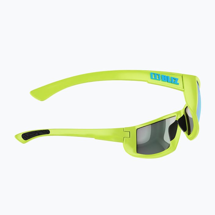 Bliz Drift matiniai limegreen/dūmų mėlynos spalvos akiniai keliems dviračiams 8