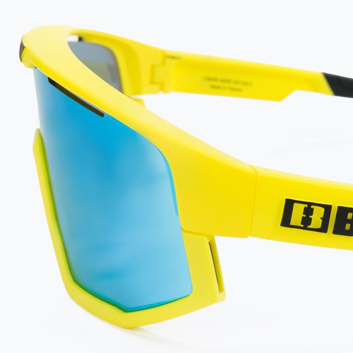Bliz Vision dviračių akiniai matiniai geltoni/dūminiai mėlyni multi 4