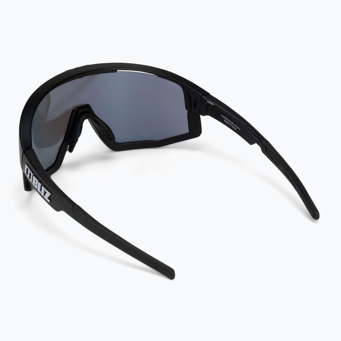 Bliz Fusion matiniai juodi/dūminiai mėlyni kelių dviračių akiniai 3
