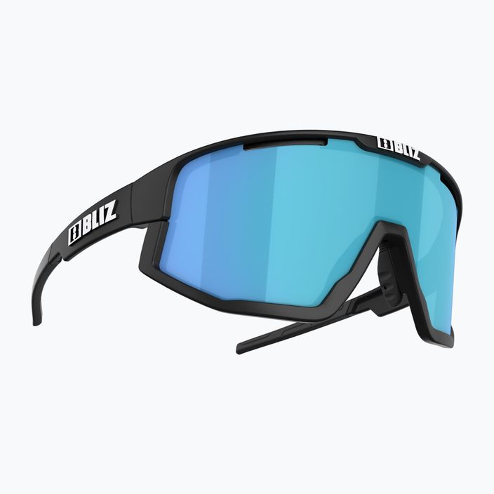 Bliz Fusion matiniai juodi/dūminiai mėlyni kelių dviračių akiniai 6