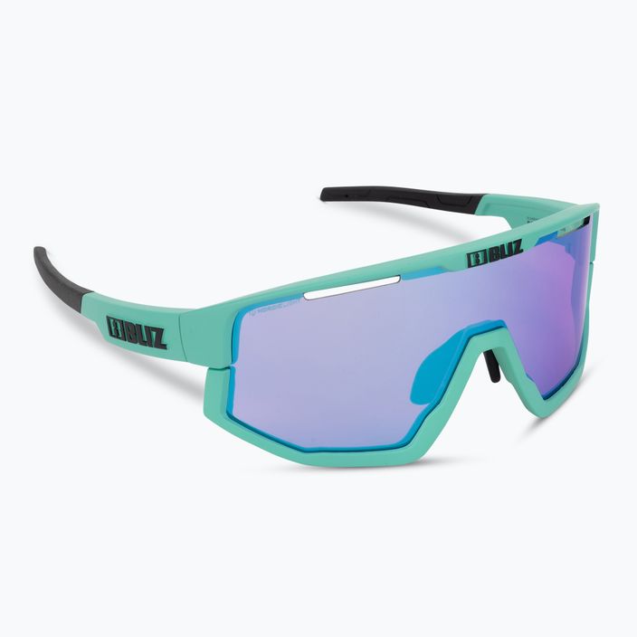 Bliz Fusion Nano Optics Nordic Light S2 dviratininkų akiniai matiniai turkio/begonijos/violetinės mėlynos spalvos multi 2