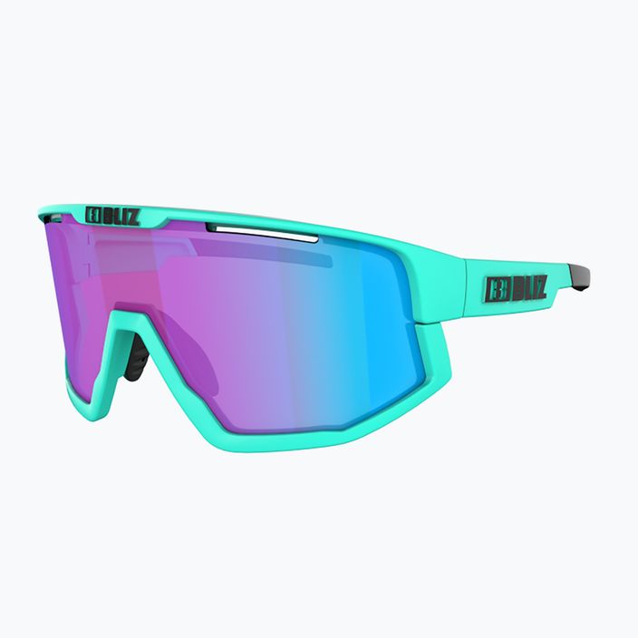 Bliz Fusion Nano Optics Nordic Light S2 dviratininkų akiniai matiniai turkio/begonijos/violetinės mėlynos spalvos multi 4