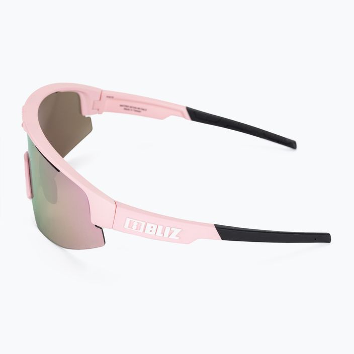 Bliz Matrix matiniai pudros spalvos rožiniai/rudos spalvos rožiniai multi dviračių akiniai 4