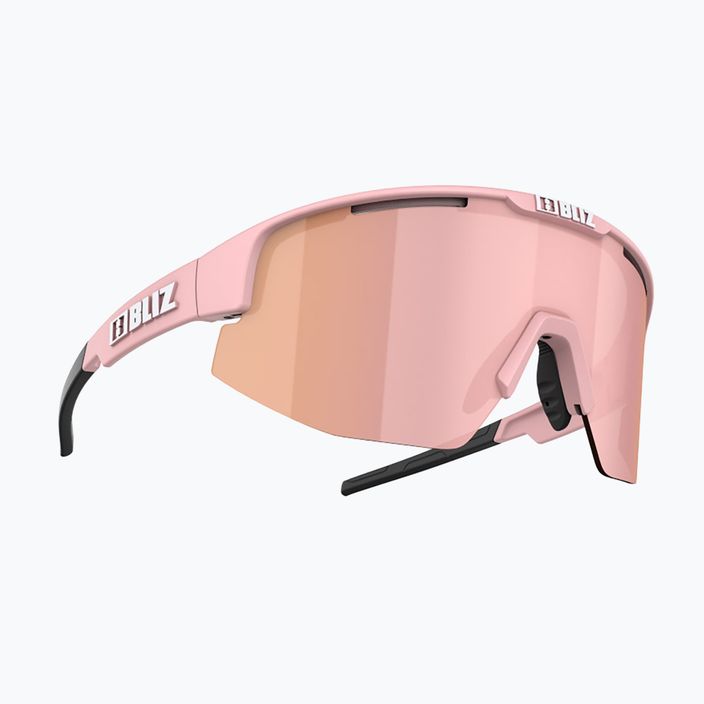 Bliz Matrix matiniai pudros spalvos rožiniai/rudos spalvos rožiniai multi dviračių akiniai 5