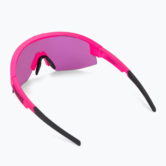 Bliz Matrix Nano Optics Nordic Light rožinės/raudonos/violetinės mėlynos spalvos akiniai keliems dviračiams 2