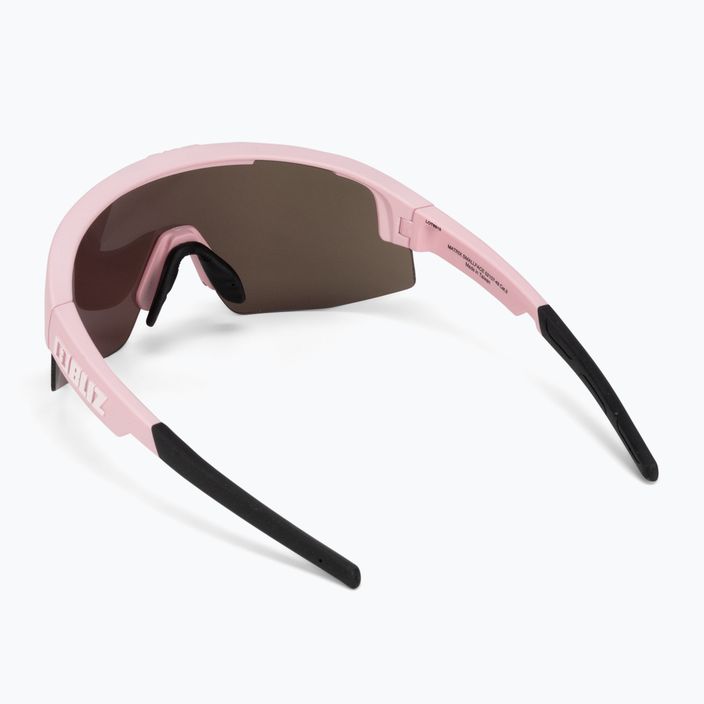 Bliz Matrix Small maži matiniai pudros rožinės/rudos rožinės spalvos daugkartiniai dviračių akiniai 2