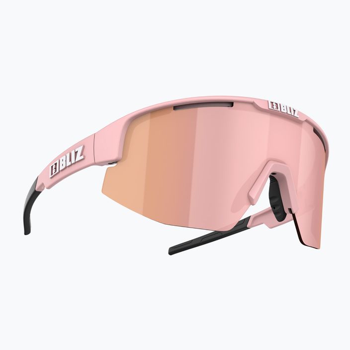 Bliz Matrix Small maži matiniai pudros rožinės/rudos rožinės spalvos daugkartiniai dviračių akiniai 5
