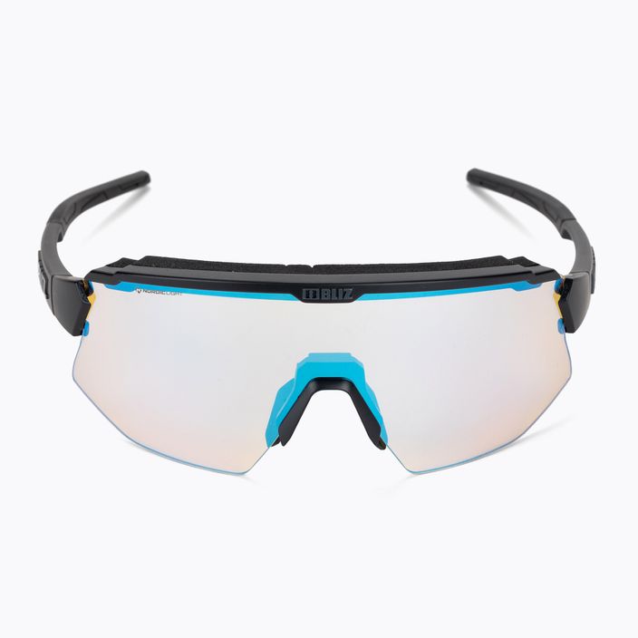 Bliz Breeze Nano Optics Nordic Light matiniai juodi/koraliniai/oranžiniai mėlyni kelių dviračių akiniai 3