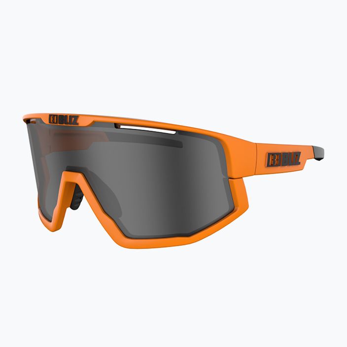 Bliz Vision S3 matiniai neoninės oranžinės/dūmų spalvos dviratininko akiniai 4
