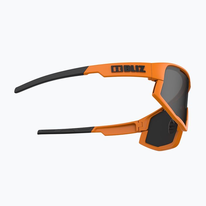 Bliz Vision S3 matiniai neoninės oranžinės/dūmų spalvos dviratininko akiniai 6