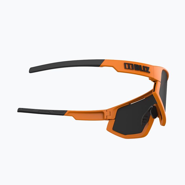 Bliz Vision S3 matiniai neoninės oranžinės/dūmų spalvos dviratininko akiniai 7