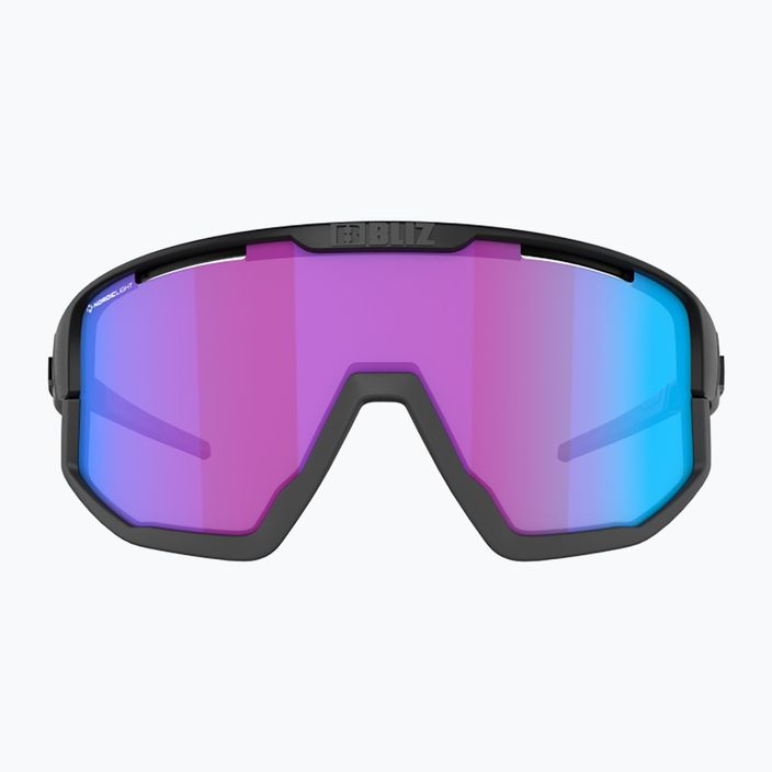 Bliz Fusion Nano Optics Nordic Light S2 matiniai juodi/begonia/violetiniai mėlyni daugiafunkciniai dviračių akiniai 5