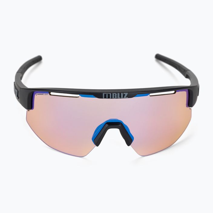 Bliz Matrix Nano Optics Nordic Light matiniai juodi/koraliniai/oranžiniai mėlyni kelių dviračių akiniai 3