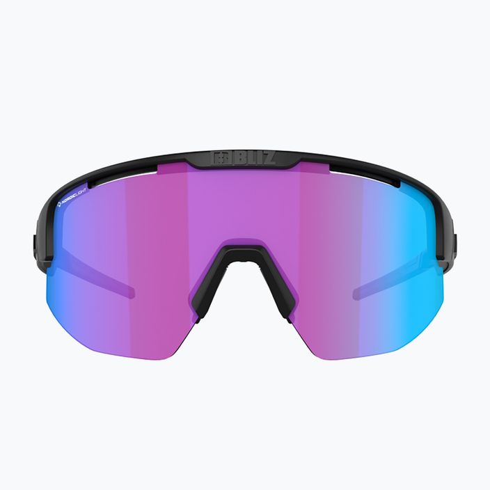 Bliz Matrix Nano Optics Nordic Light S2 dviratininkų akiniai matiniai juodi/begonia/violetiniai mėlyni multi 4