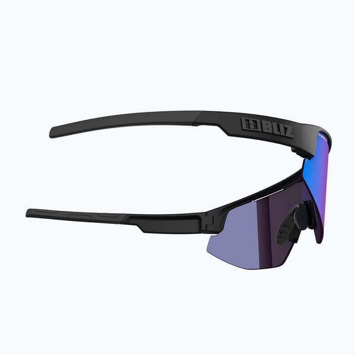 Bliz Matrix Nano Optics Nordic Light S2 dviratininkų akiniai matiniai juodi/begonia/violetiniai mėlyni multi 6