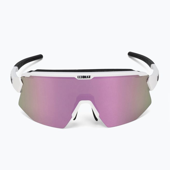 Bliz Breeze matiniai baltos/rudos spalvos rožiniai multi/skaidrūs dviratininkų akiniai 4