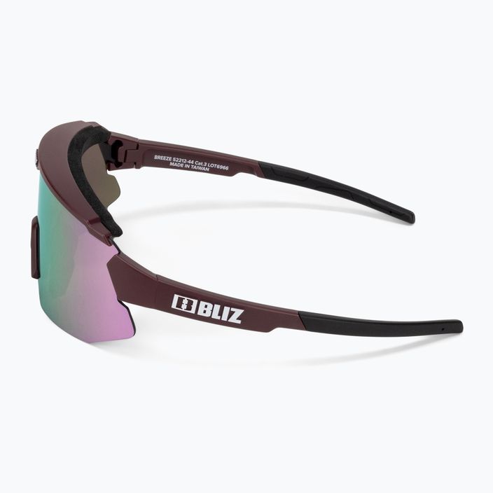 Bliz Breeze Small matiniai bordo/rudos spalvos rožiniai multi / rožiniai dviratininkų akiniai 5