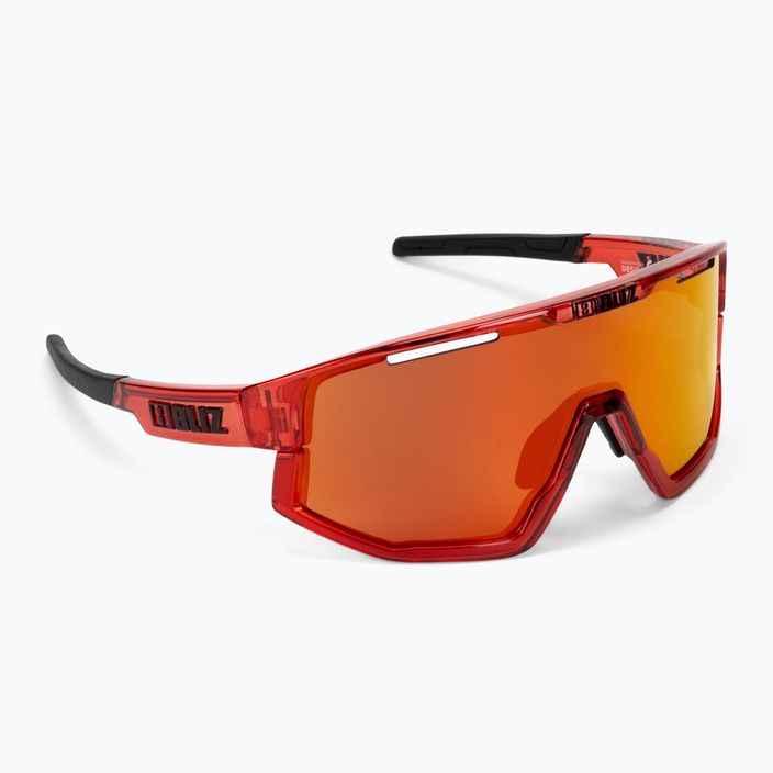 Bliz Fusion skaidrūs raudonos/rudos spalvos raudoni daugiafunkciniai dviračių akiniai 2