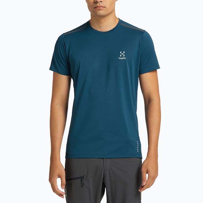 Vyriški trekingo marškinėliai Haglöfs L.I.M Tech Tee tamsiai mėlyni 605226 10