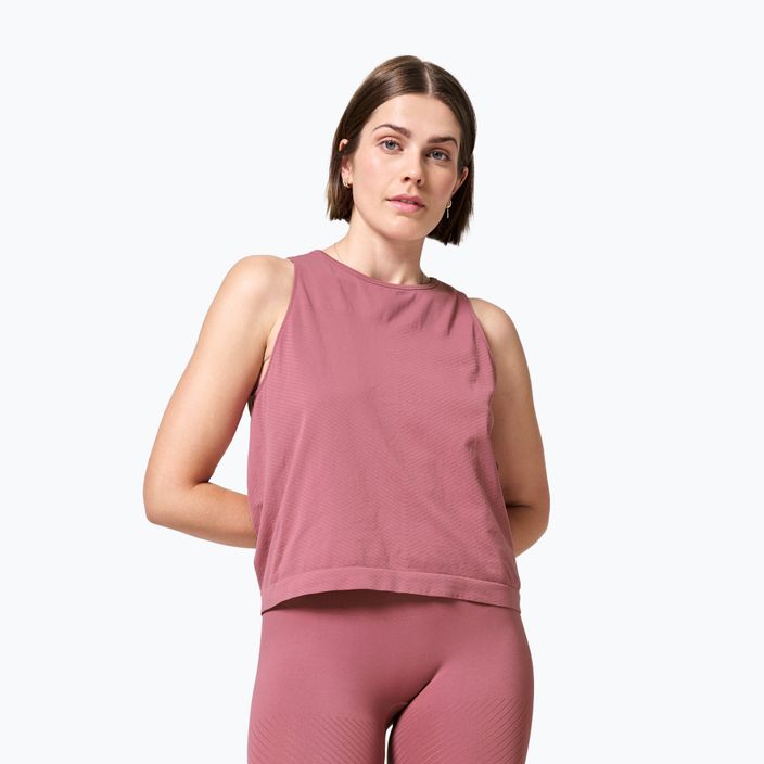 Casall Essential Block Seamless moteriškas treniruočių marškinėlis rožinės spalvos 21114
