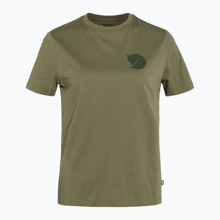 Moteriški trekingo marškinėliai Fjällräven Fox Boxy Logo green F87153 3
