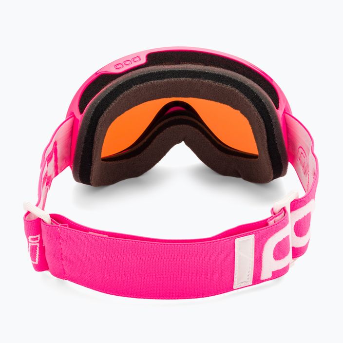 POC POCito Retina fluorescencinės rožinės spalvos vaikiški slidinėjimo akiniai 3