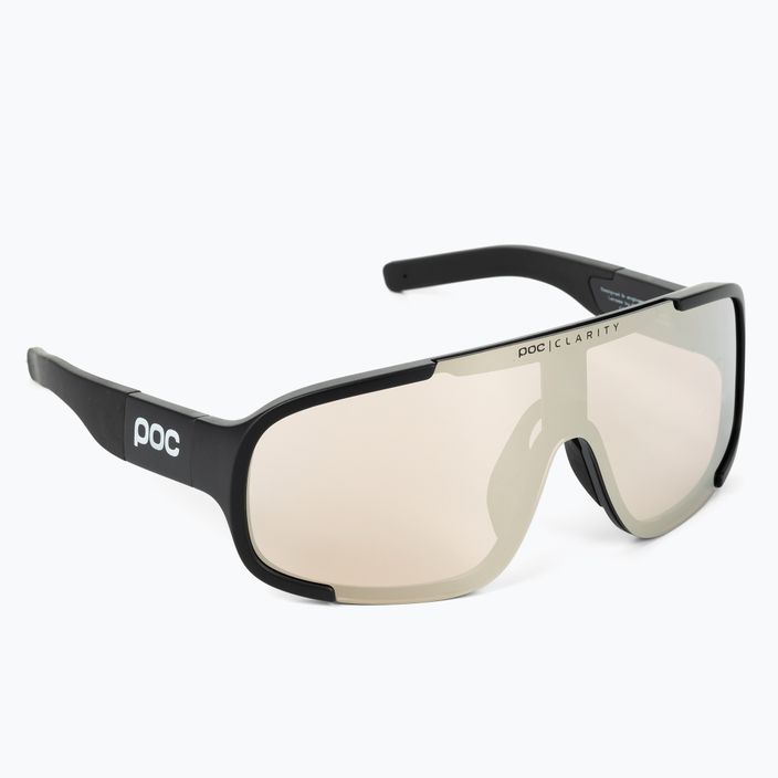 POC Aspire uranium juodi/rudi/sidabriniai veidrodiniai dviratininkų akiniai