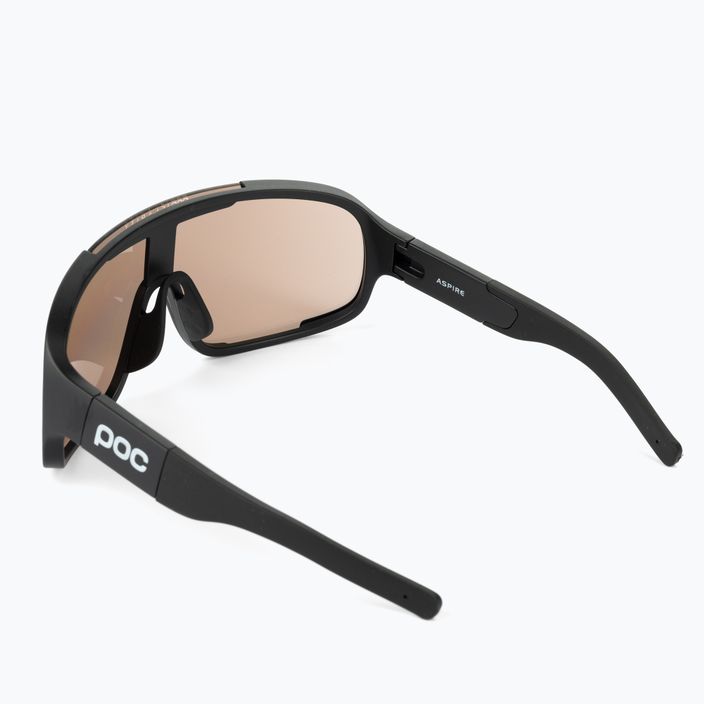 POC Aspire uranium juodi/rudi/sidabriniai veidrodiniai dviratininkų akiniai 3