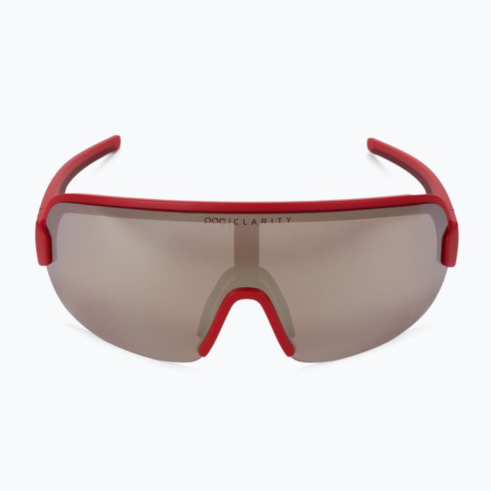 POC Aim prismane raudoni/skaidrumo sidabriniai dviračių akiniai 3