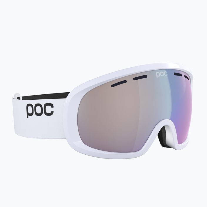 POC Fovea Mid Fotochrominiai urano baltos/šviesiai rožinės/skaidrios mėlynos spalvos slidinėjimo akiniai 3
